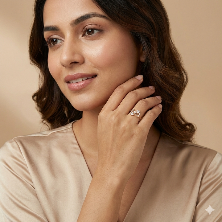 Harmony River 14 Kt Gold & Diamond Ring