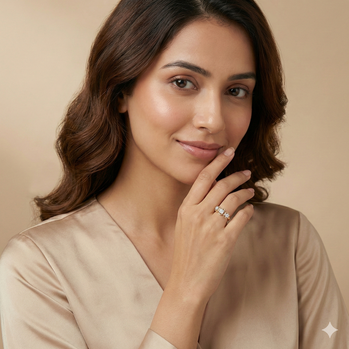 Diamond Floral Ring for Women