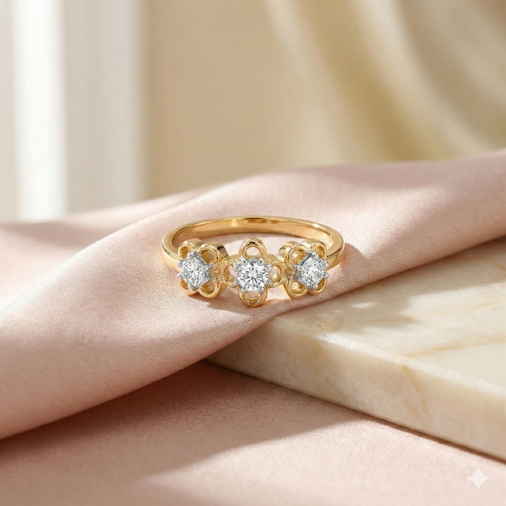 Diamond Floral Ring for Women