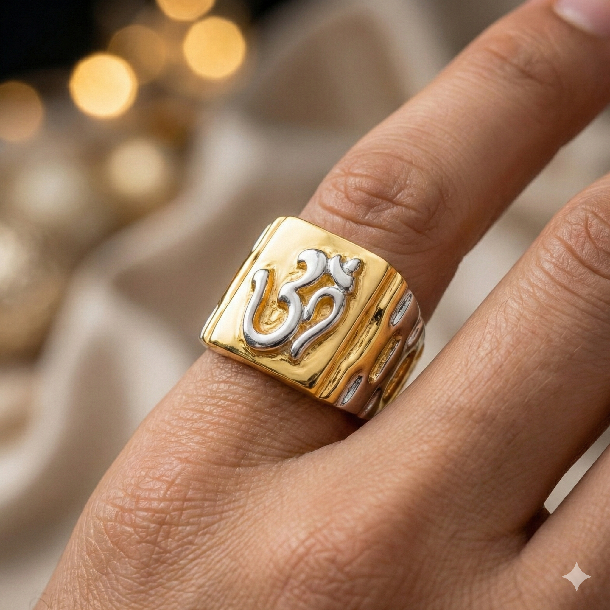 Yellow Gold Ring for Men