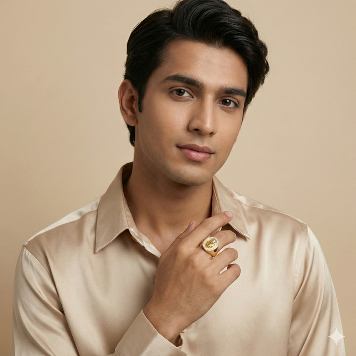 Men gold ring, Gold Lion ring