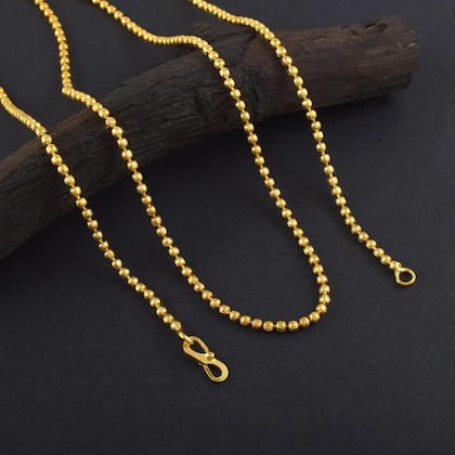 Golden Pearl Bead Luxe Chain